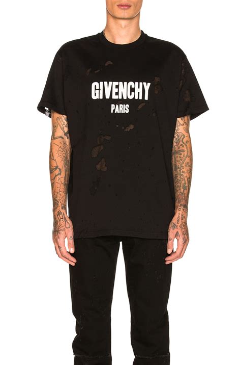 givenchy columbian-fit hawaii print t-shirt|GIVENCHY PARIS destroyed oversized t.